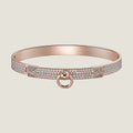 Hermes Collier De Chien Diamond 18K Gold Bracelet
