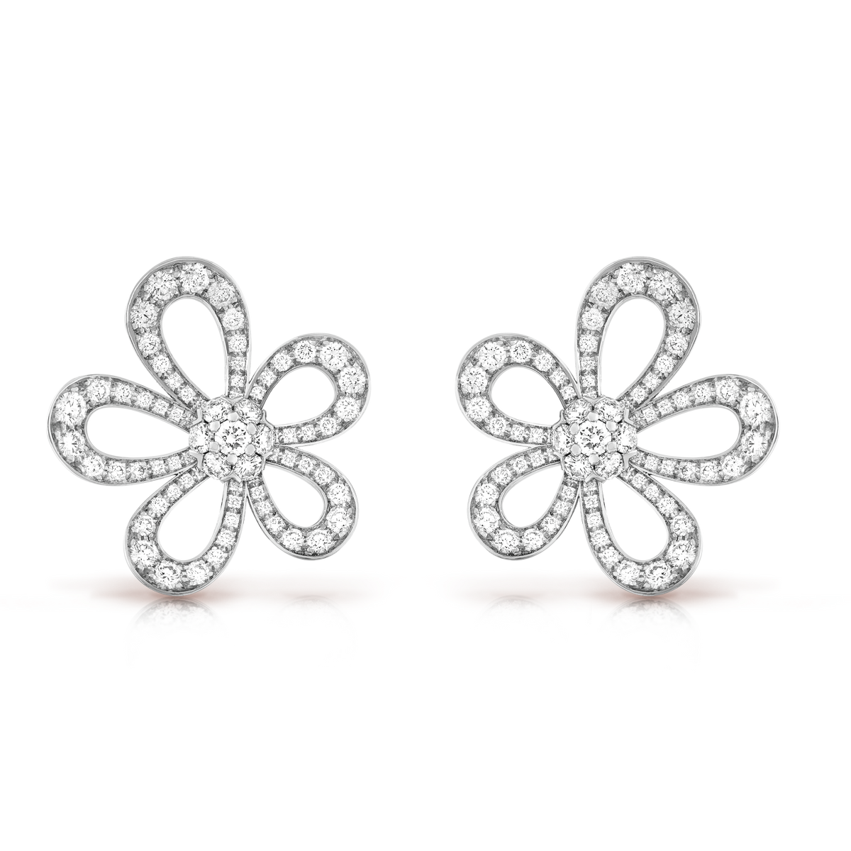 Flowerlace 18K Gold Earrings