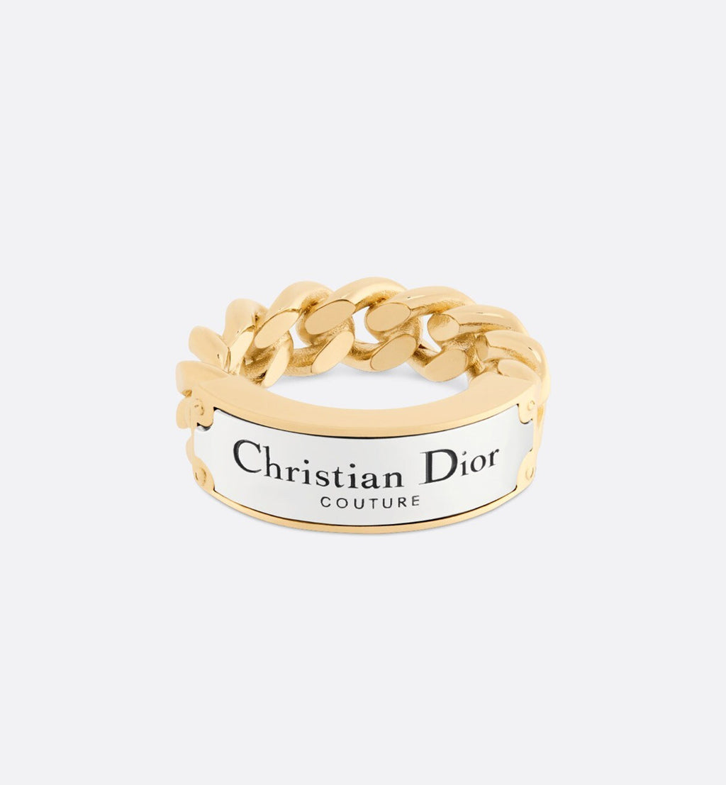 Dior Couture Chain Link 18K Gold Ring