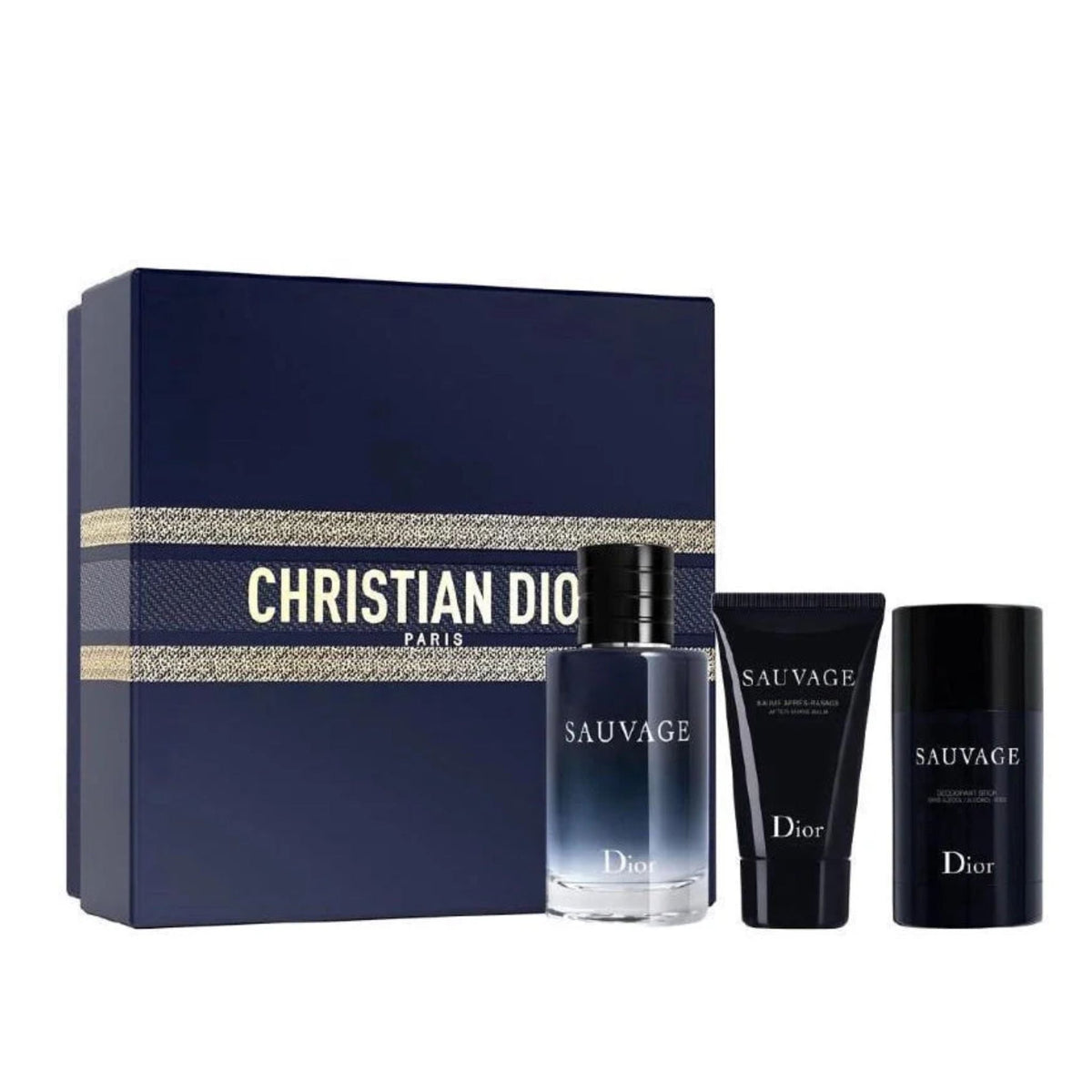 Dior Sauvage 3-Piece Set 3.4oz Men EDT Spray