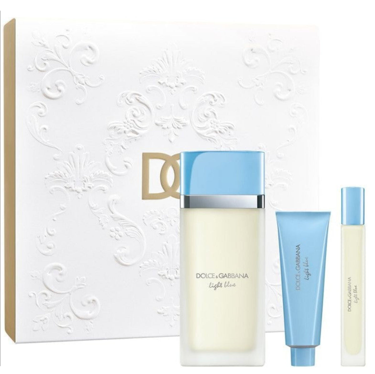 Dolce & Gabbana Light Blue 3-Piece Set 3.3oz Women EDT Spray