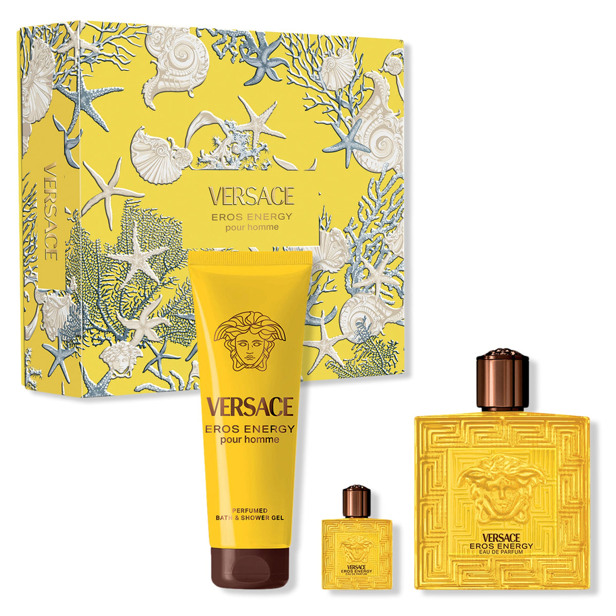 Versace Eros Energy 3-Piece Set 3.4oz EDP Spray