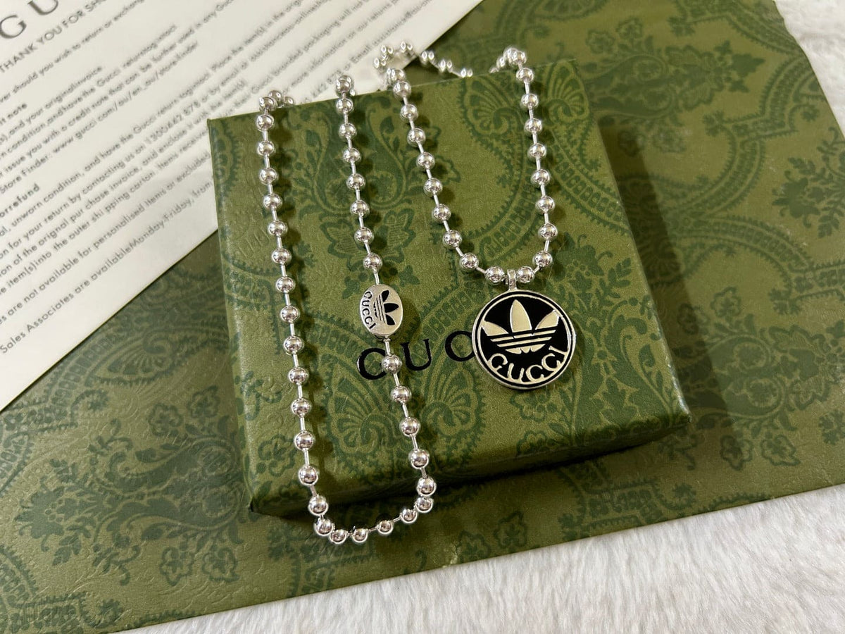 Double Gucci x Adidas Pendant Boule Necklace