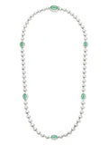 Double Gucci Interlocking Gucci Green Necklace