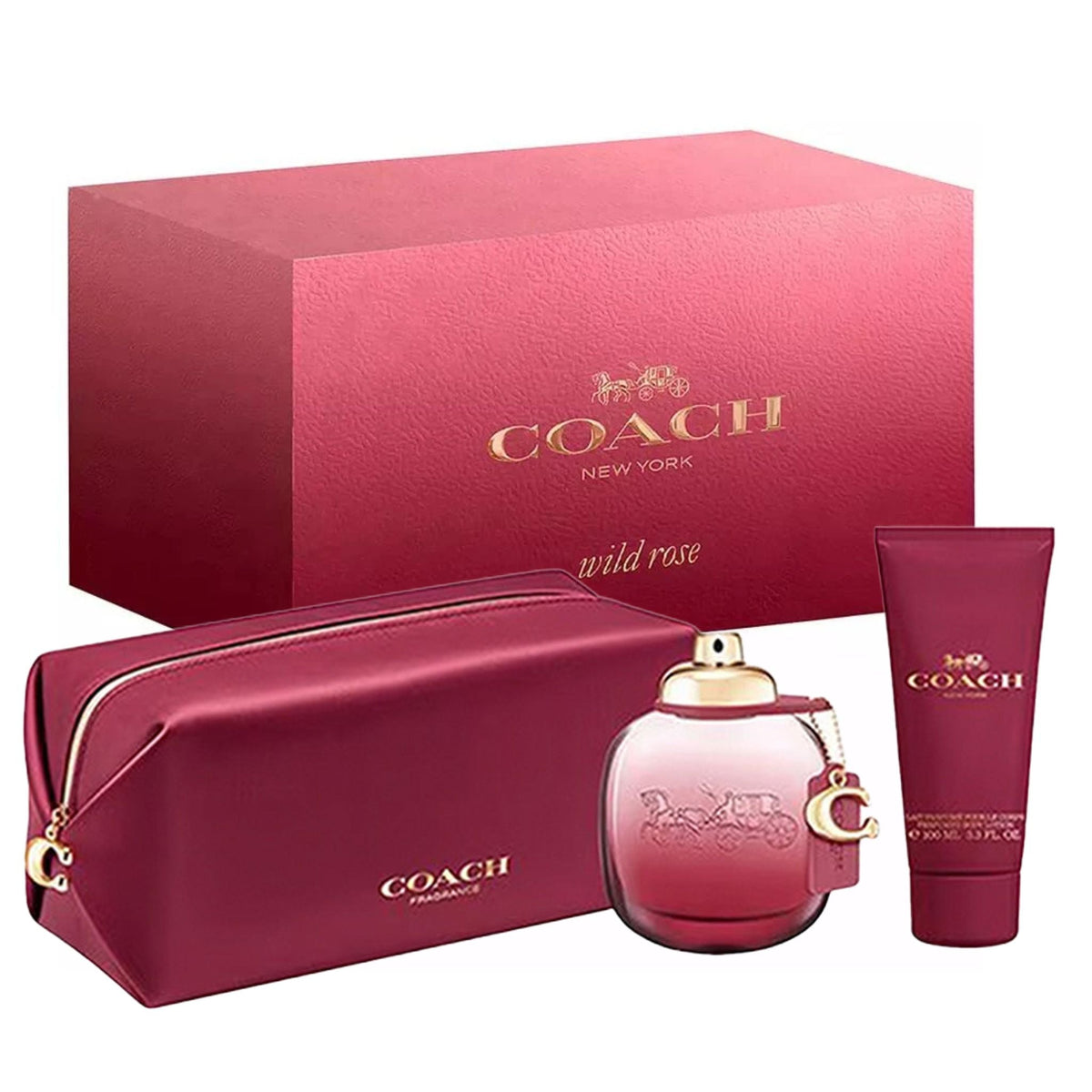 Coach Wild Rose 3-Piece Set 3.0oz Women EDP Spray