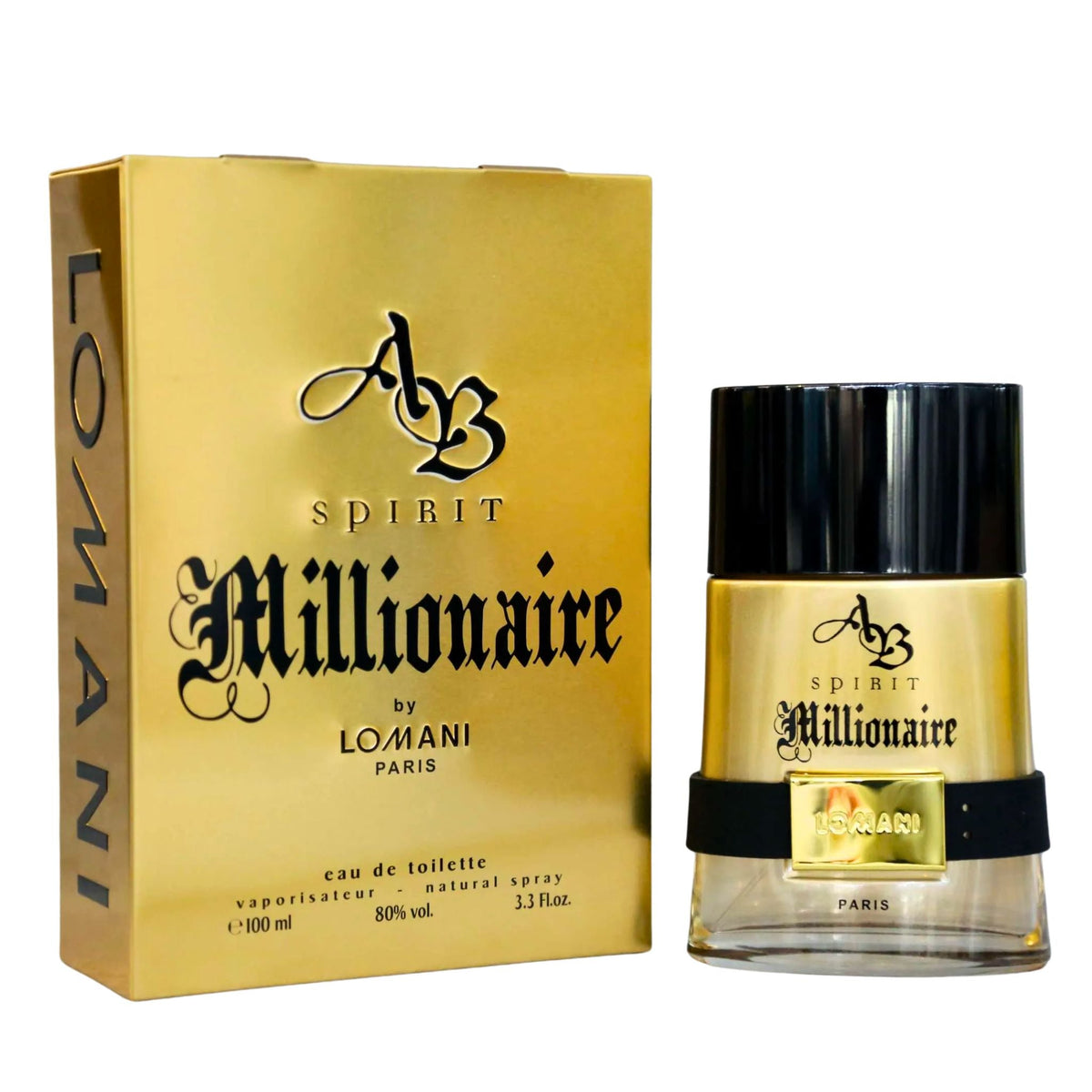 Lomani AB Spirit Millionaire 3.3oz Men EDT Spray