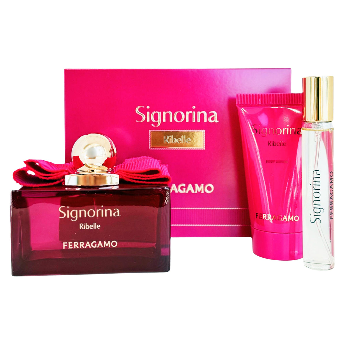 Salvatore Ferragamo Signorina Ribelle 3-Piece Set 3.4oz Women EDP Spray