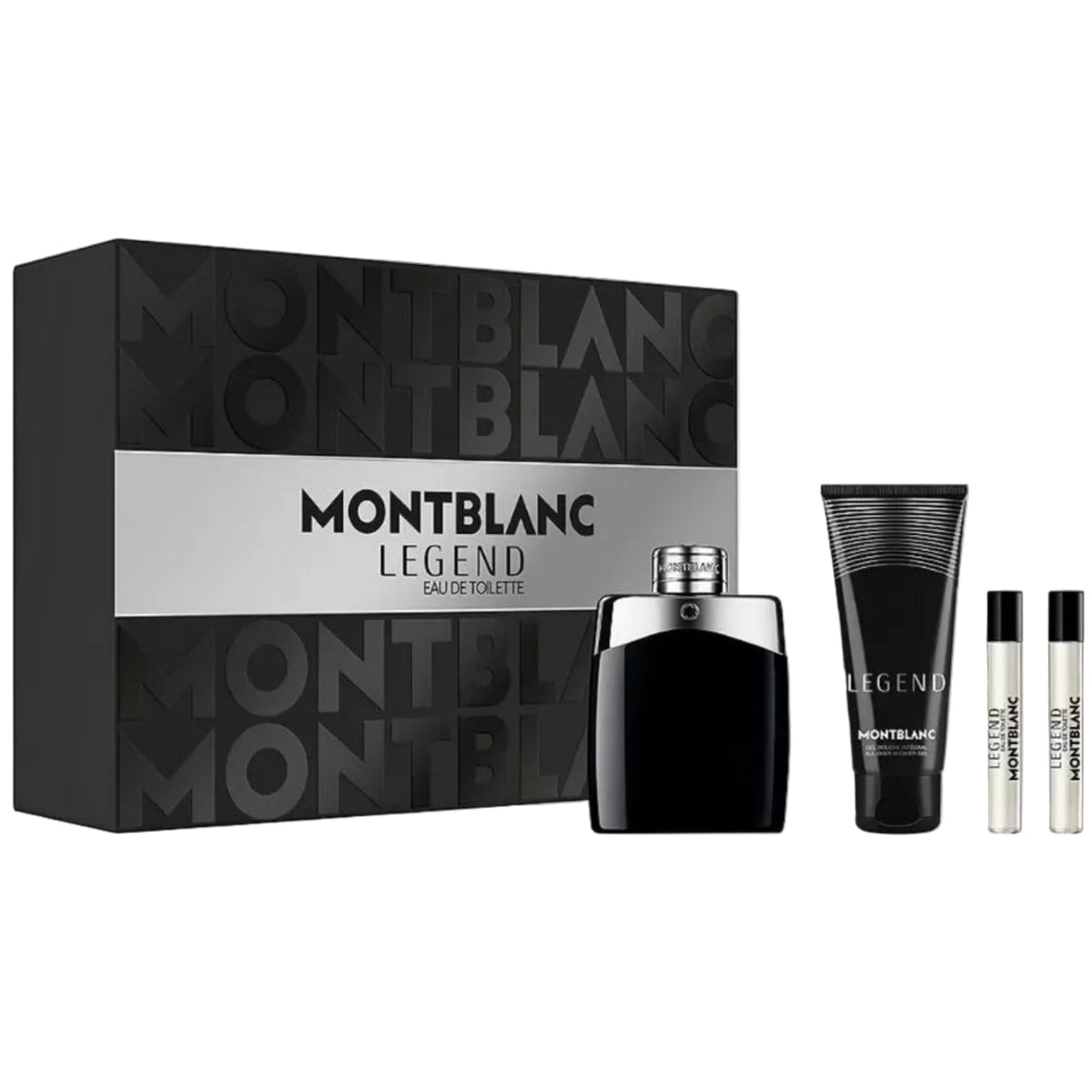 Mont Blanc Legend 4-Piece Set 3.3oz Men EDT Spray