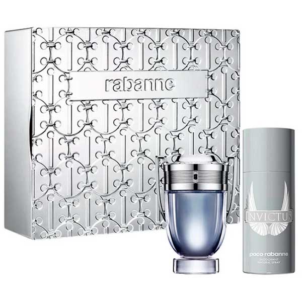 Paco Rabanne Invictus 2-Piece Set 3.4oz Men EDT Spray