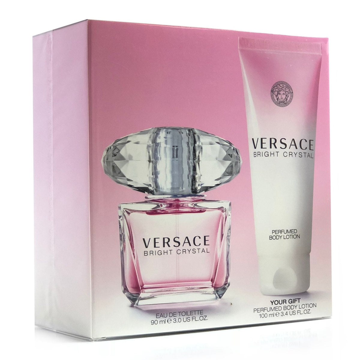 Versace Bright Crystal 2-Piece Set 3.0z Women EDT Spray