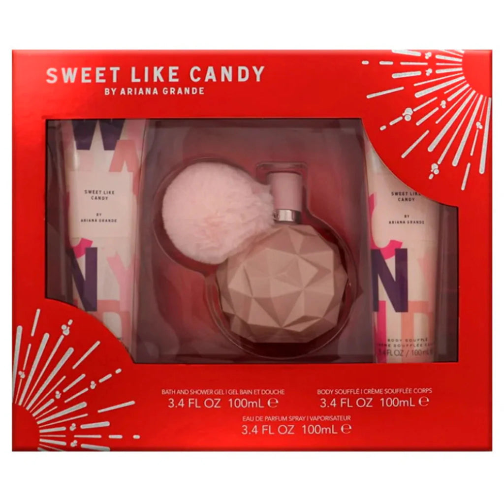 Ariana Grande Sweet Like Candy 3-Piece Set 3.4oz Women EDP Spray