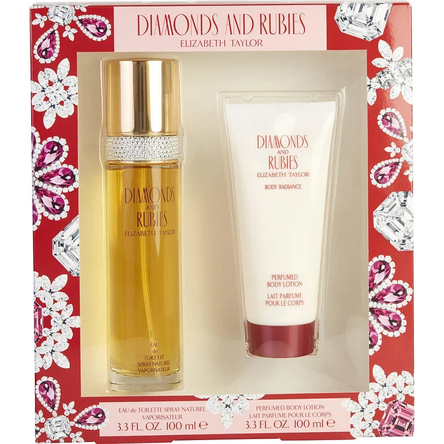 Elizabeth Taylor Diamonds Rubies 2-Piece Set 3.4oz Women EDT Spray