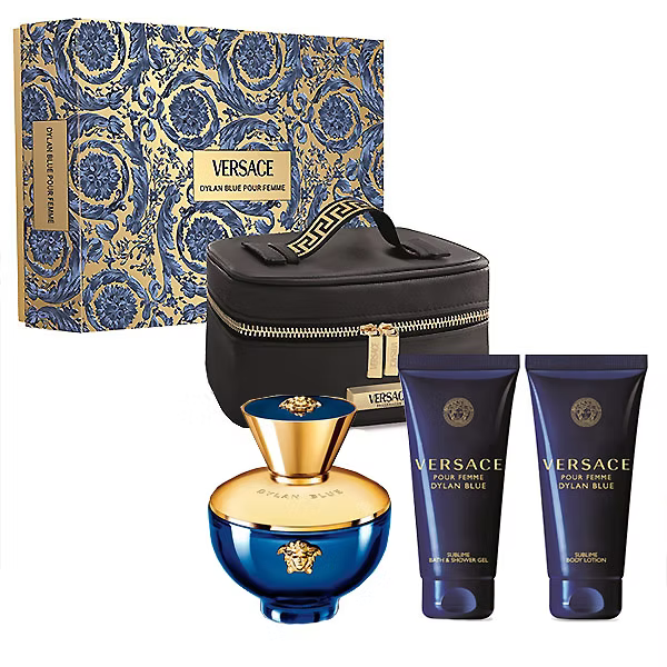 Versace Dylan Blue 4-Piece Set 3.4oz Women EDP Spray
