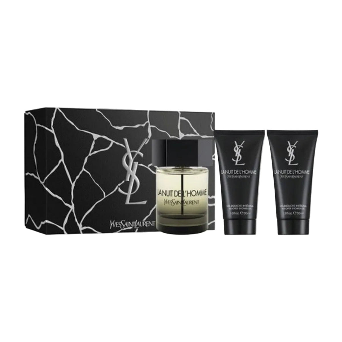 Yves Saint Laurent L'Homme La Nuit 3-Piece Set 3.3oz Men EDT Spray