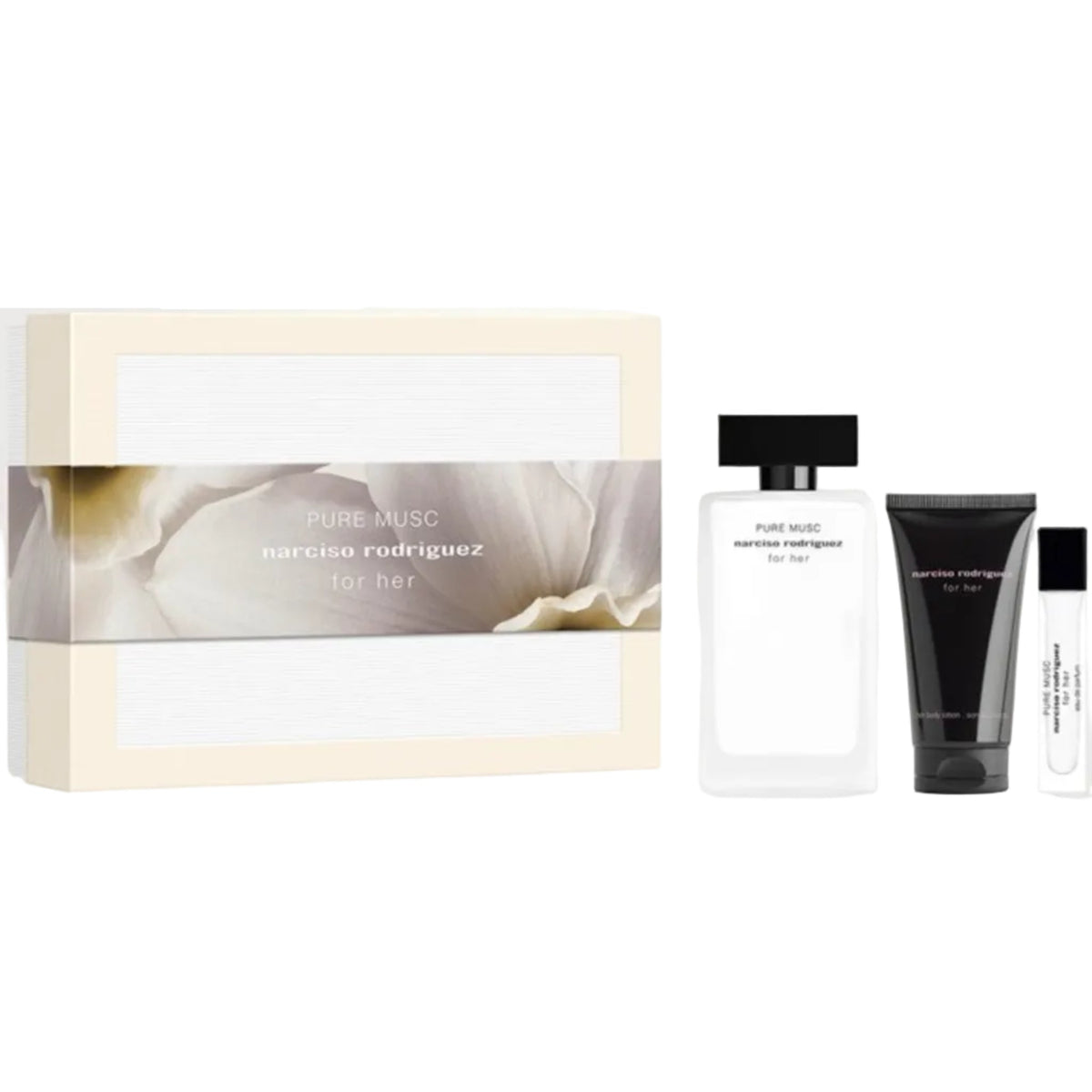 Narciso Rodriguez Pure Musc 3-Piece Set 3.3oz Women EDP Spray