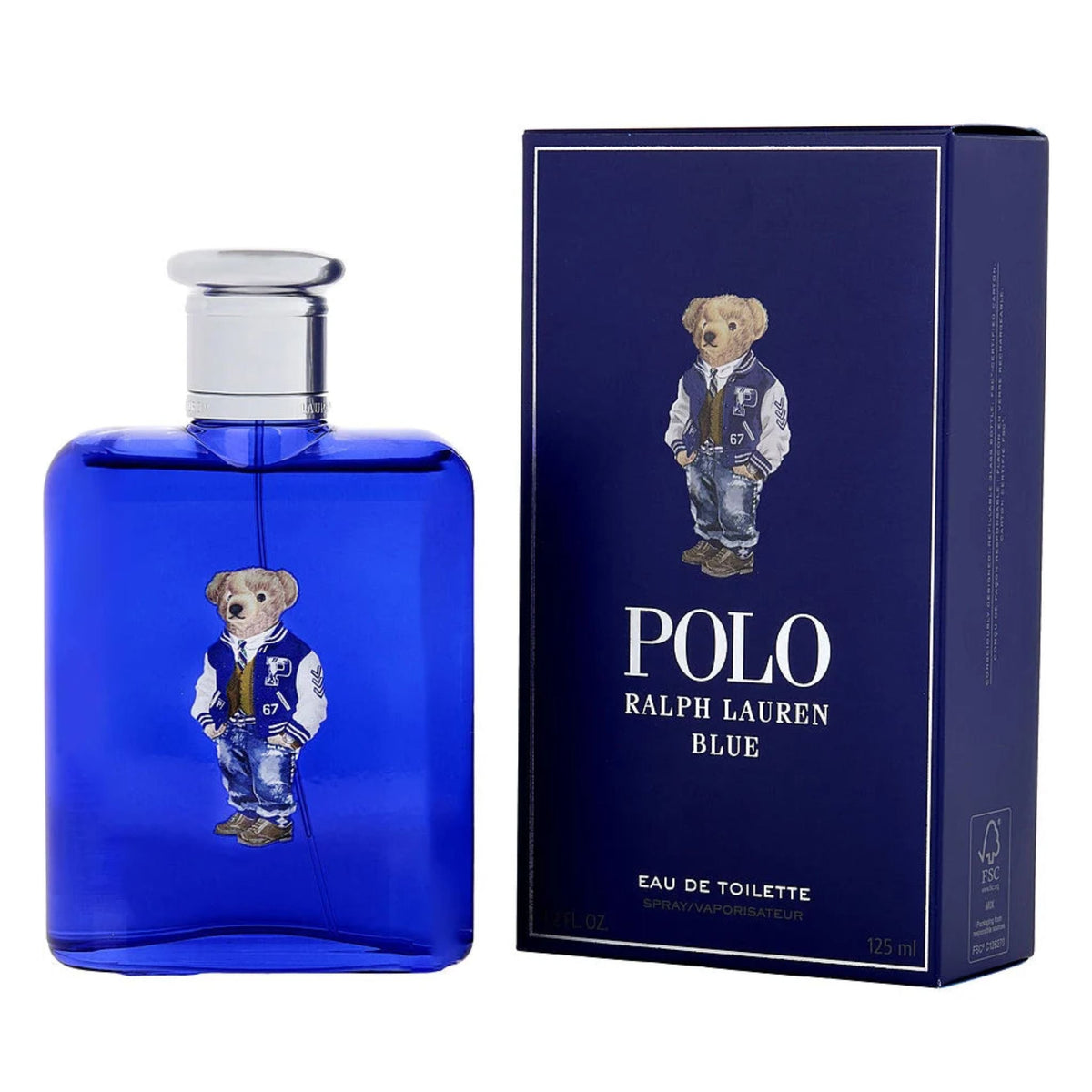 Ralph Lauren Polo Blue Holiday Bear 4.2oz Men EDT Spray