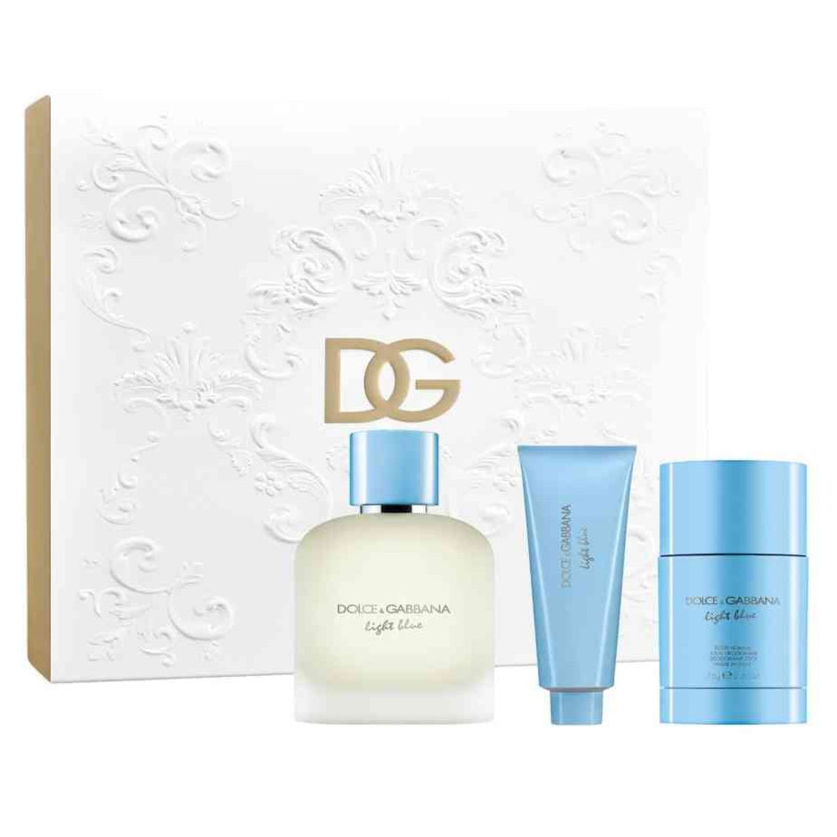 Dolce & Gabbana Light Blue D&G 3-Piece Set 3.3oz Men EDT Spray