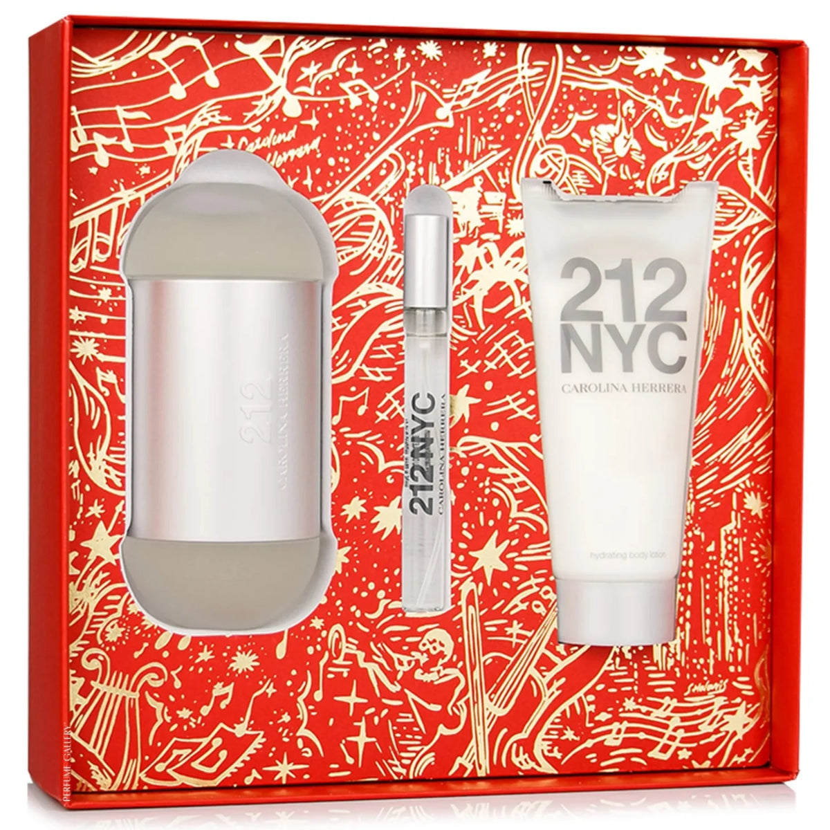 Carolina Herrera 212 3-Piece Set 3.4oz Women EDT Spray