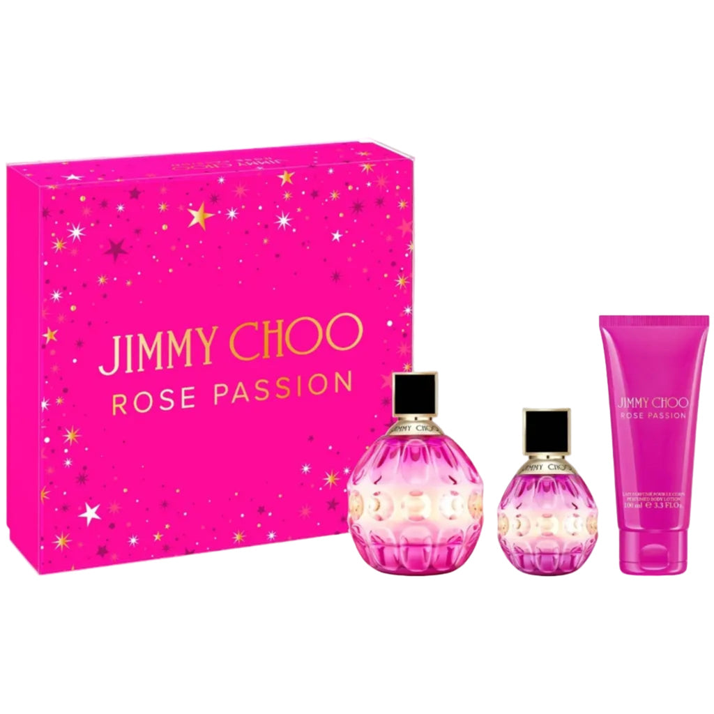 Jimmy Choo Rose Passion 3-Piece Set 3.3oz Women EDP Spray