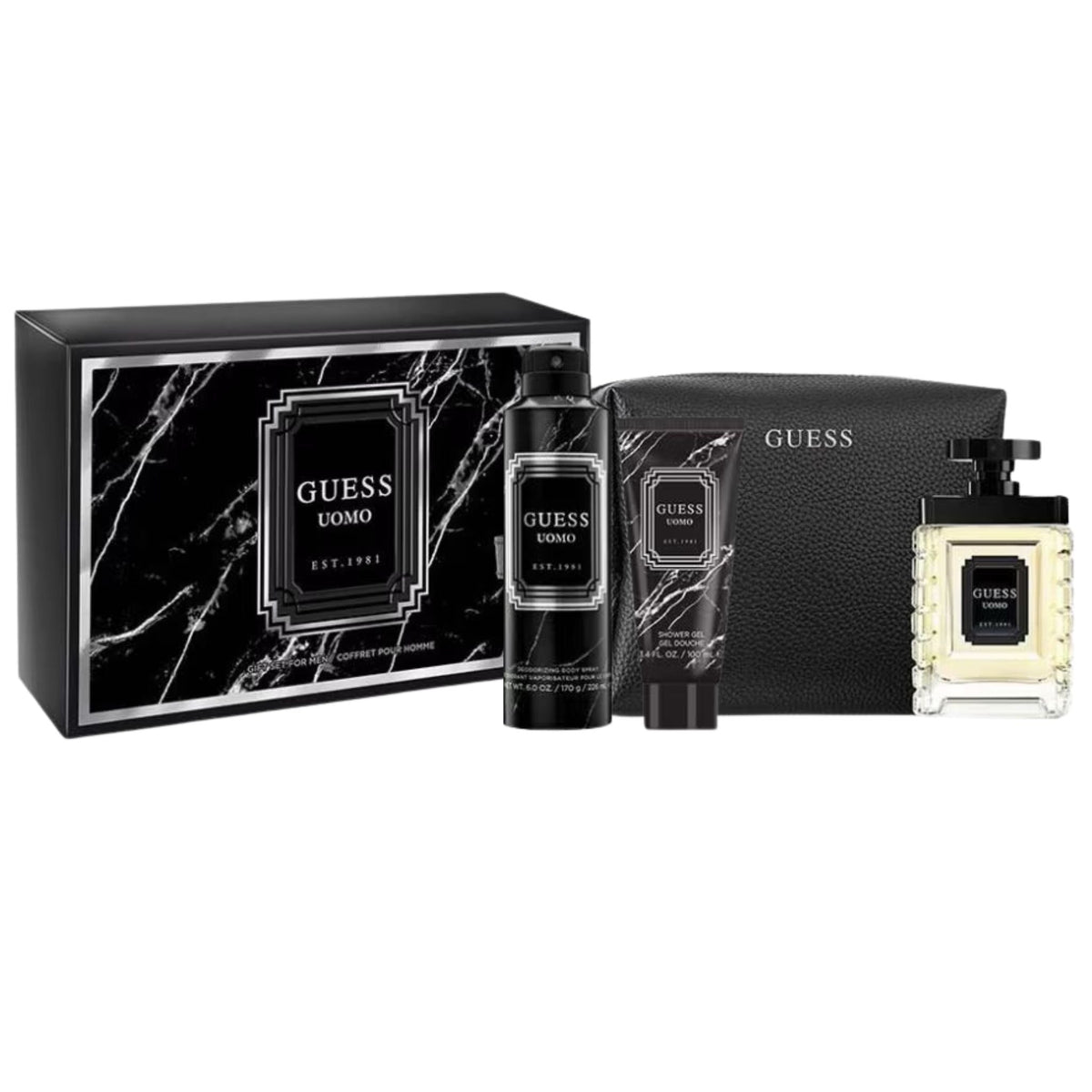 Guess Uomo 4-Piece Set 3.4oz Men EDT Spray