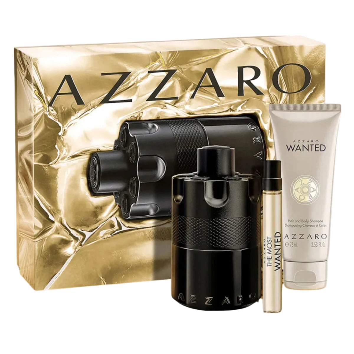 Azzaro The Most Wanted Intense 3-Piece Set 3.3oz Men EDP Spray