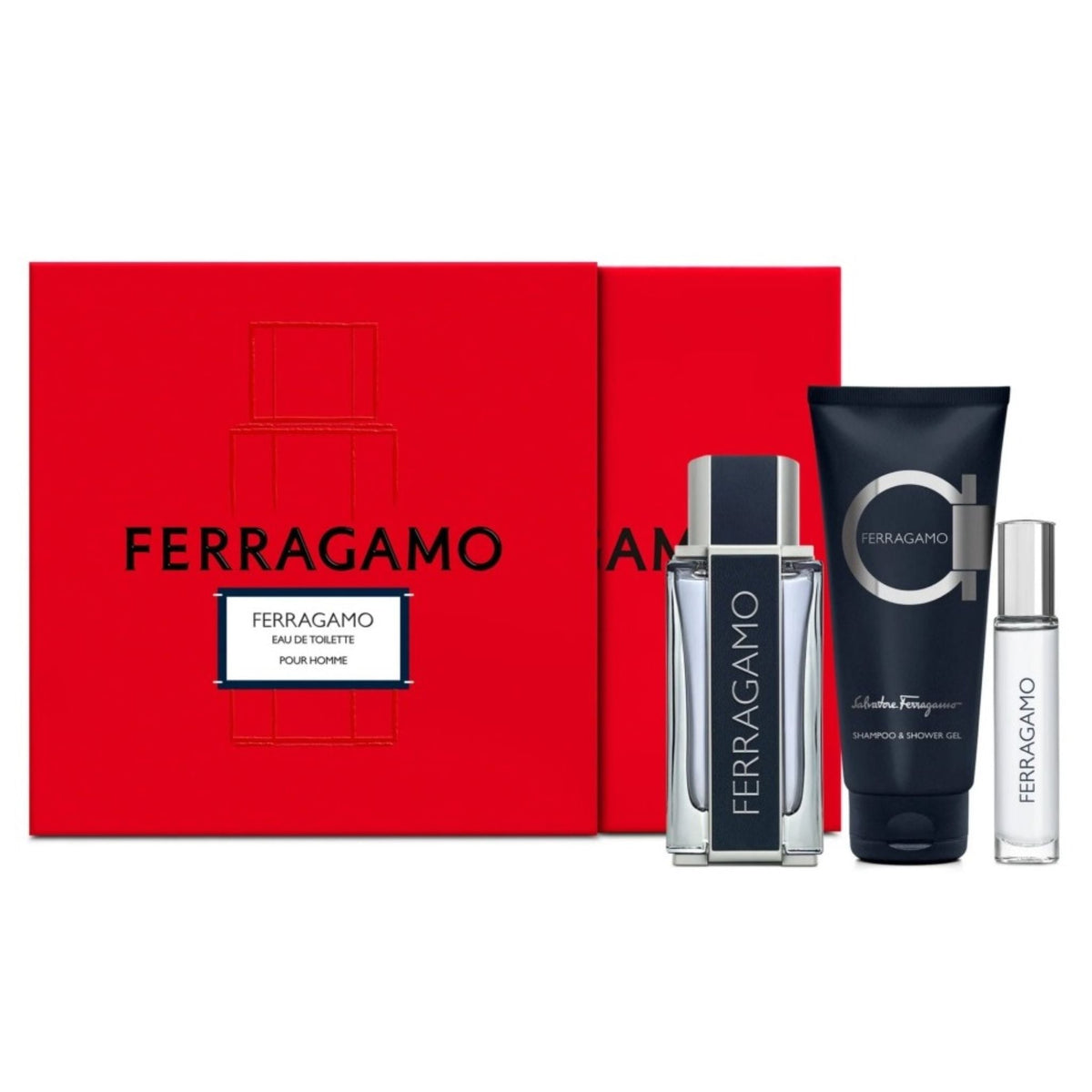 Salvatore Ferragamo 3-Piece Set 3.4oz Men EDT Spray