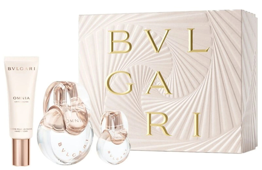 Bvlgari Omnia Crystaline 3-Piece Set 3.4oz Women EDT Spray