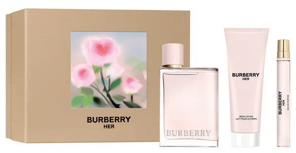 Burberry Her 3-Piece Set 3.3oz Women EDP Spray