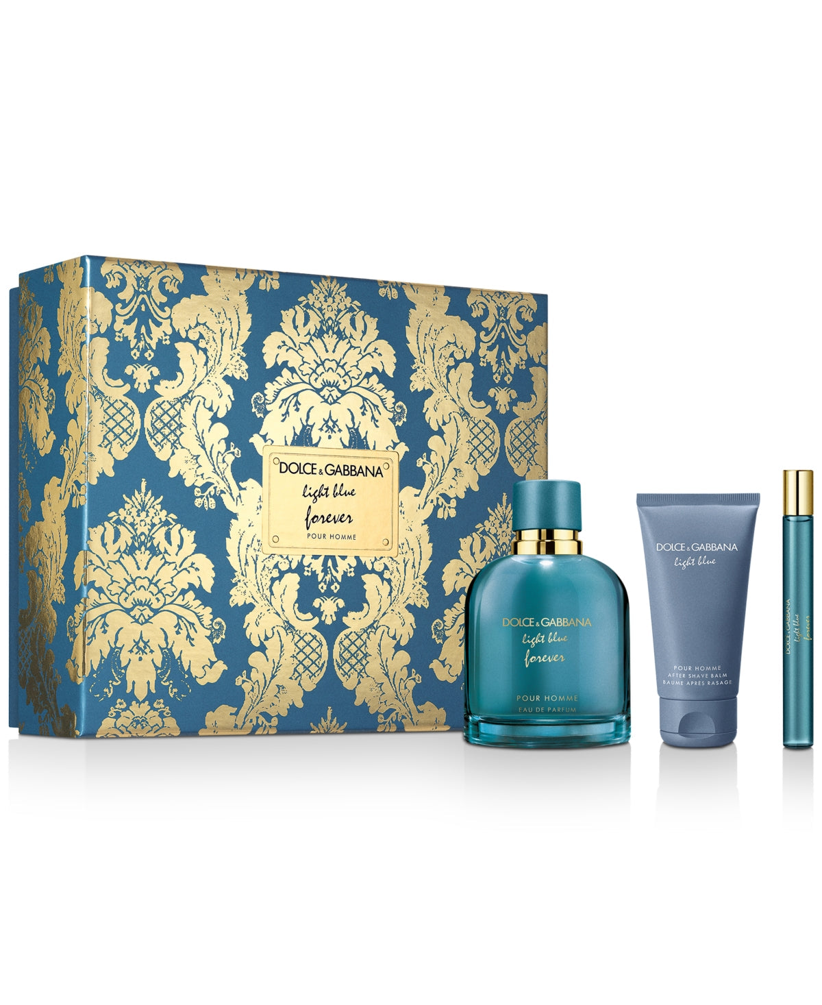 Dolce & Gabbana Light Blue Forever 3-Piece Set 3.3oz Men EDP Spray
