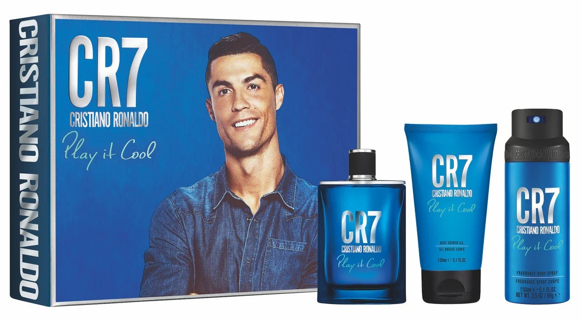 Cristiano Play Cool 3-Piece Set 3.4oz Men EDT Spray