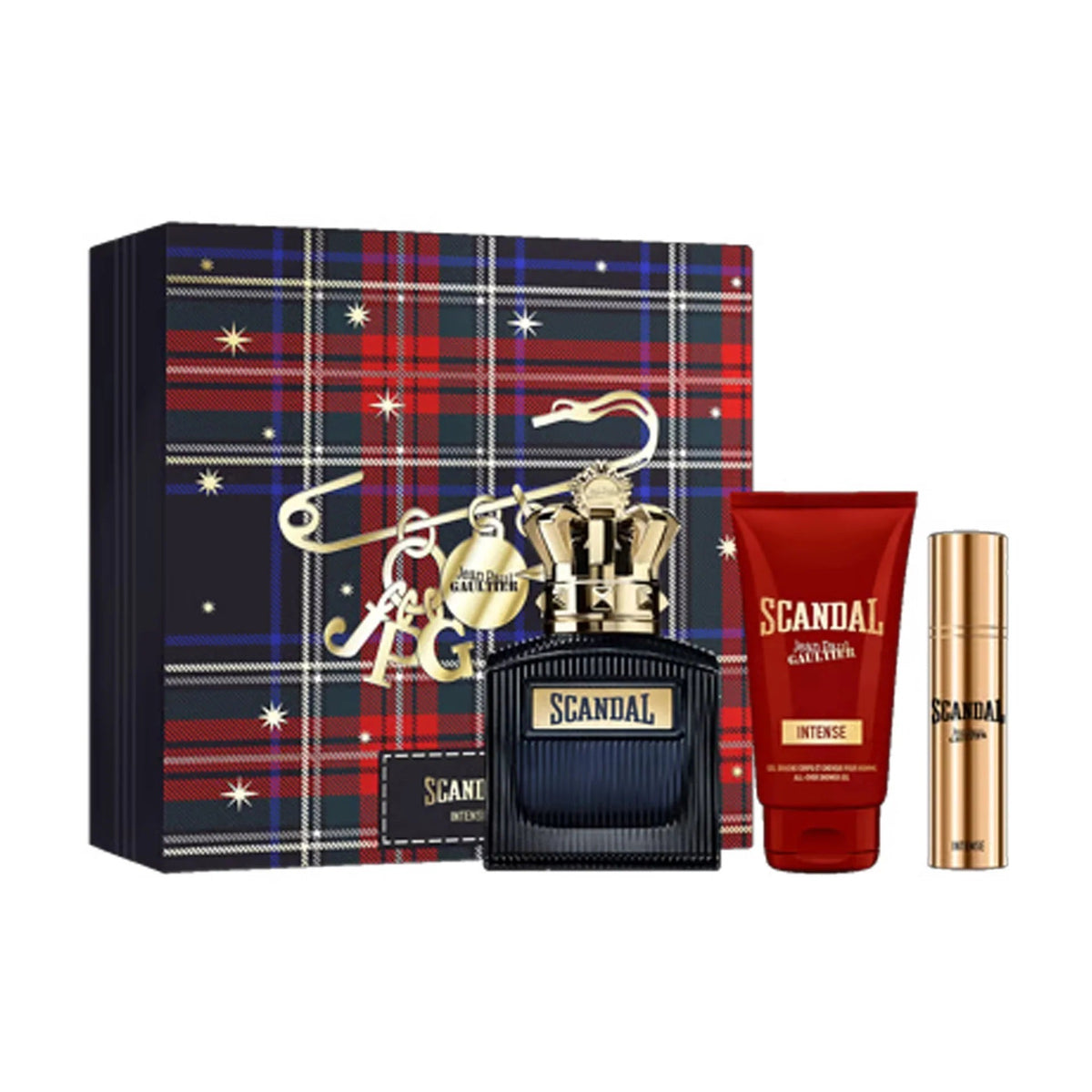 Jean Paul Gaultier Scandal Pour Homme Intense 3-Piece Set 3.4oz Men EDC Spray