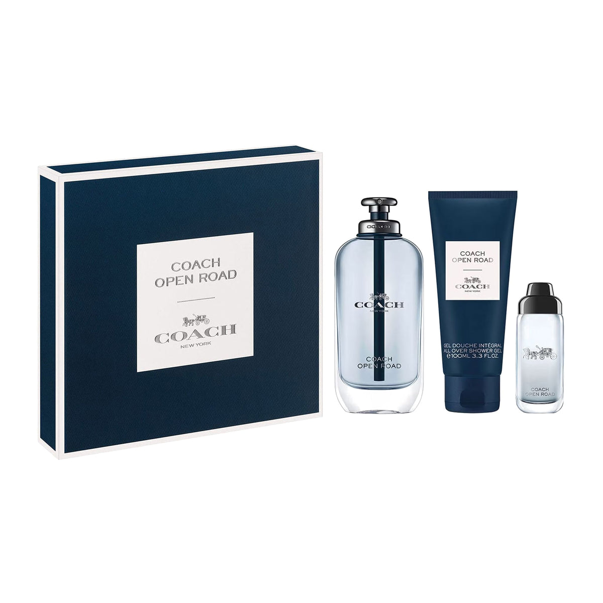 Coach Open Road 3-Piece Set 3.0oz Men EDT Spray