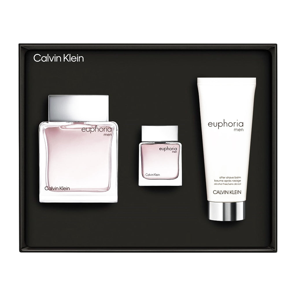 Calvin Klein Euphoria 3-Piece Set 3.3oz Men EDT Spray