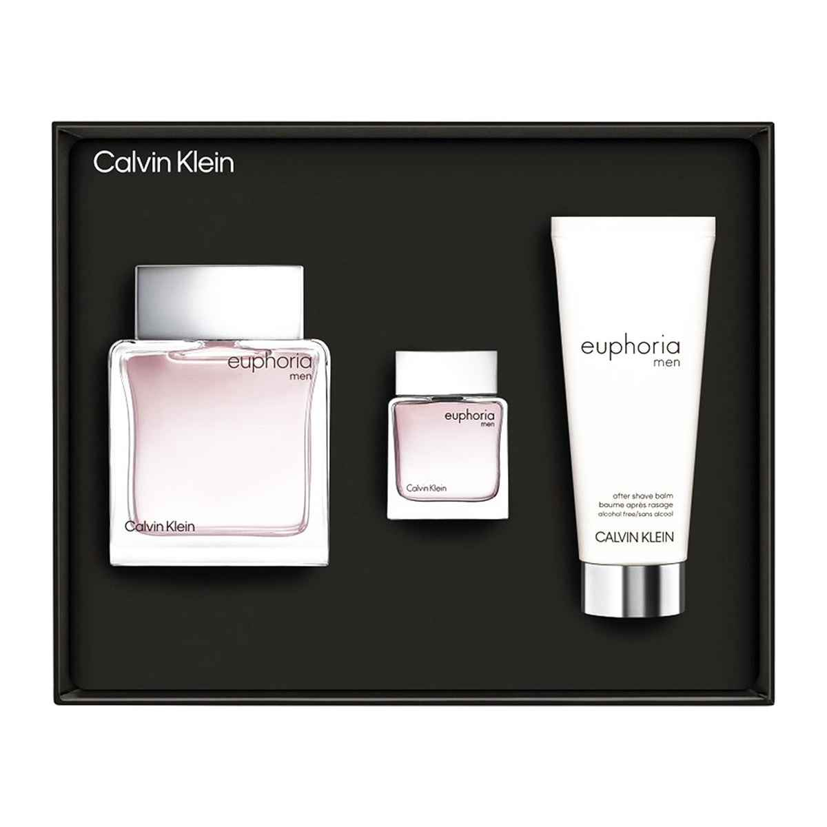 Calvin Klein Euphoria 3-Piece Set 3.3oz Men EDT Spray