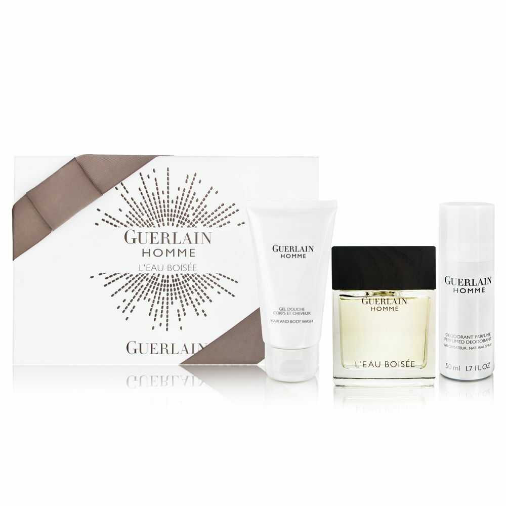 Guerlain Homme Boisee 3-Piece Set 2.7oz Men EDT Spray