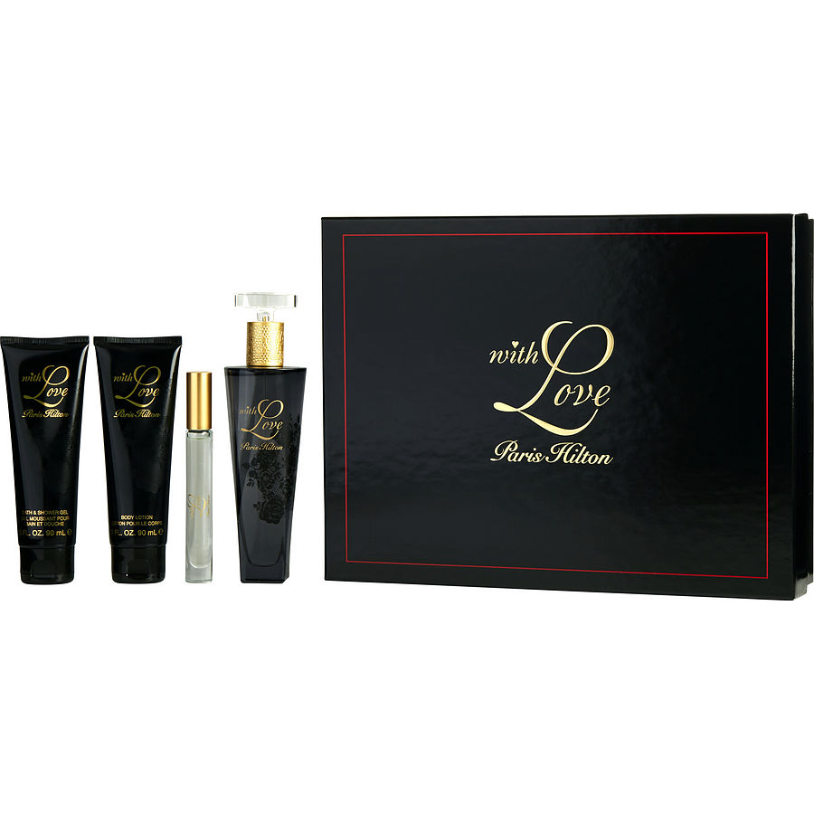 Paris Hilton With Love 4-Piece Set 3.4oz Women EDP