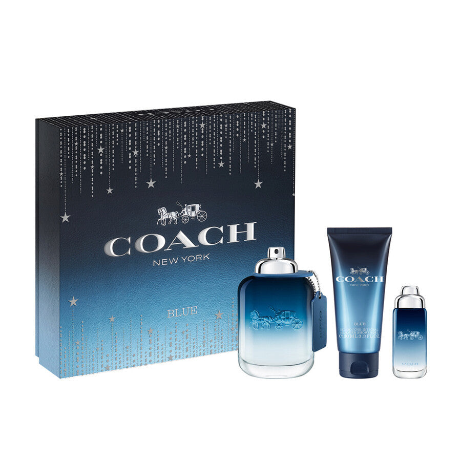 Coach Blue 3-Piece Set 3.3oz Men EDT Spray