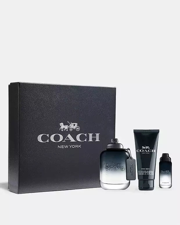 Coach NY 3-Piece Set 3.3oz Men EDT Spray