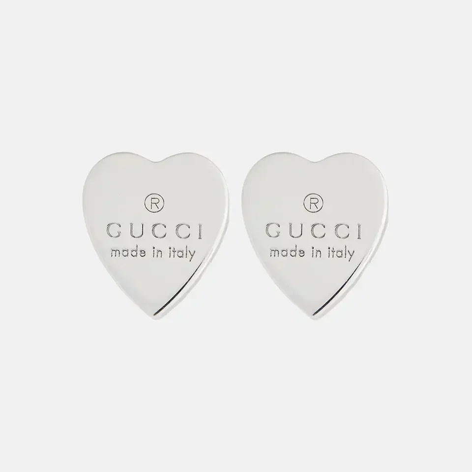 Gucci Double Heart 18K Gold Earrings
