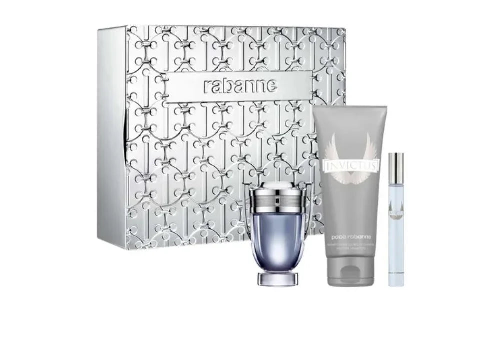 Paco Rabanne Invictus Platinum 3-Piece Set 3.4oz Men EDT