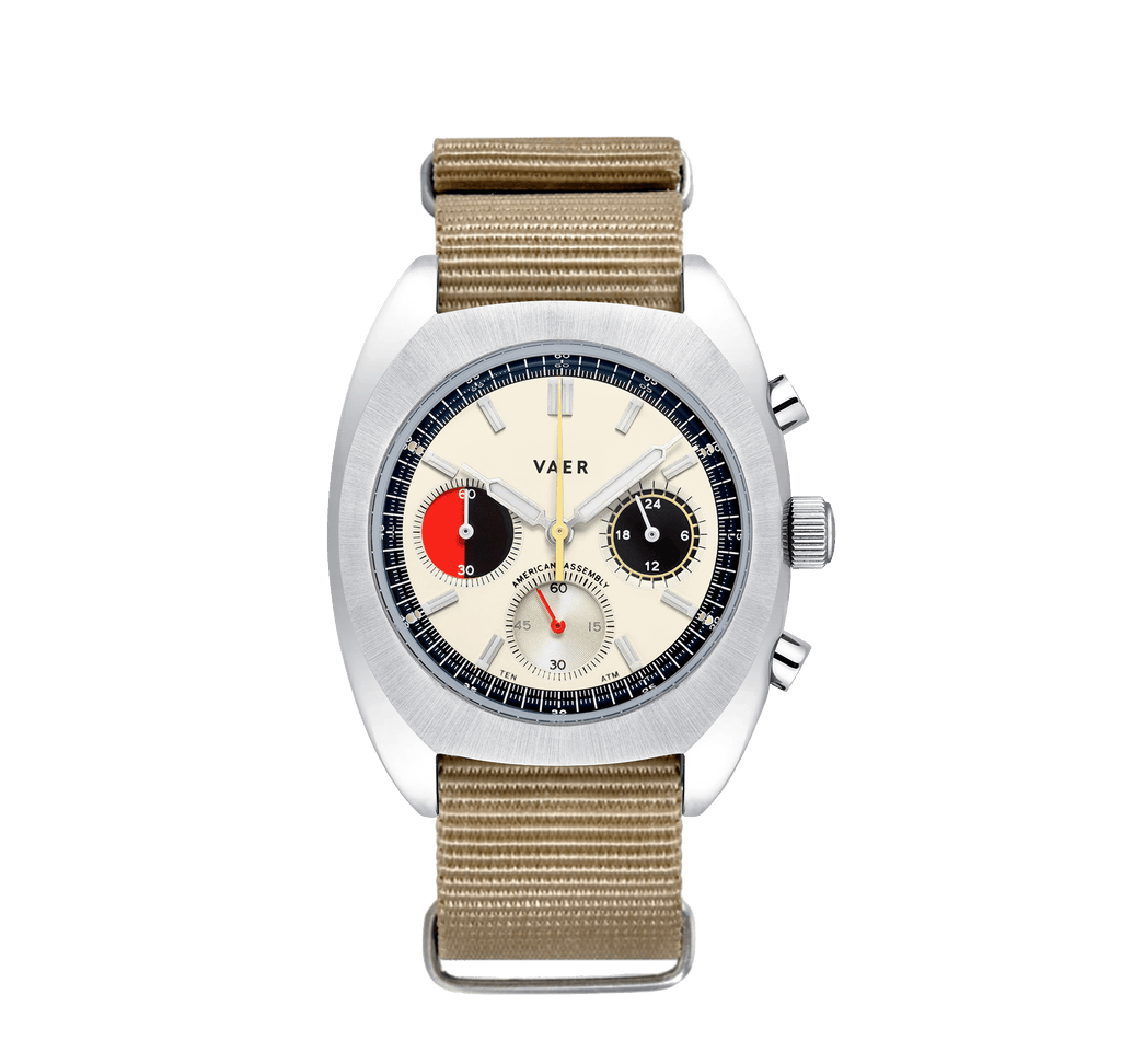 R1 Racing Chronograph Cream - 38mm USA