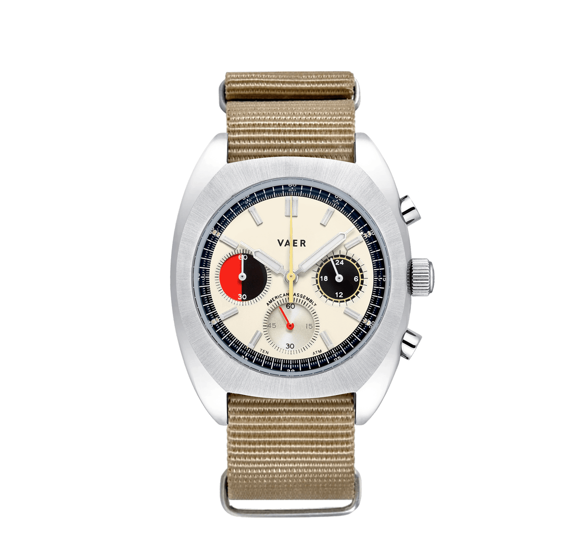 R1 Racing Chronograph Cream - 38mm USA