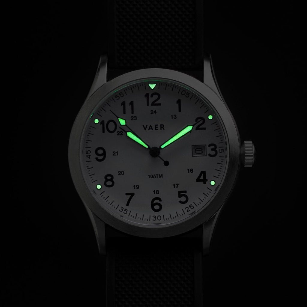 S3 Calendar Field White - 36mm Quartz
