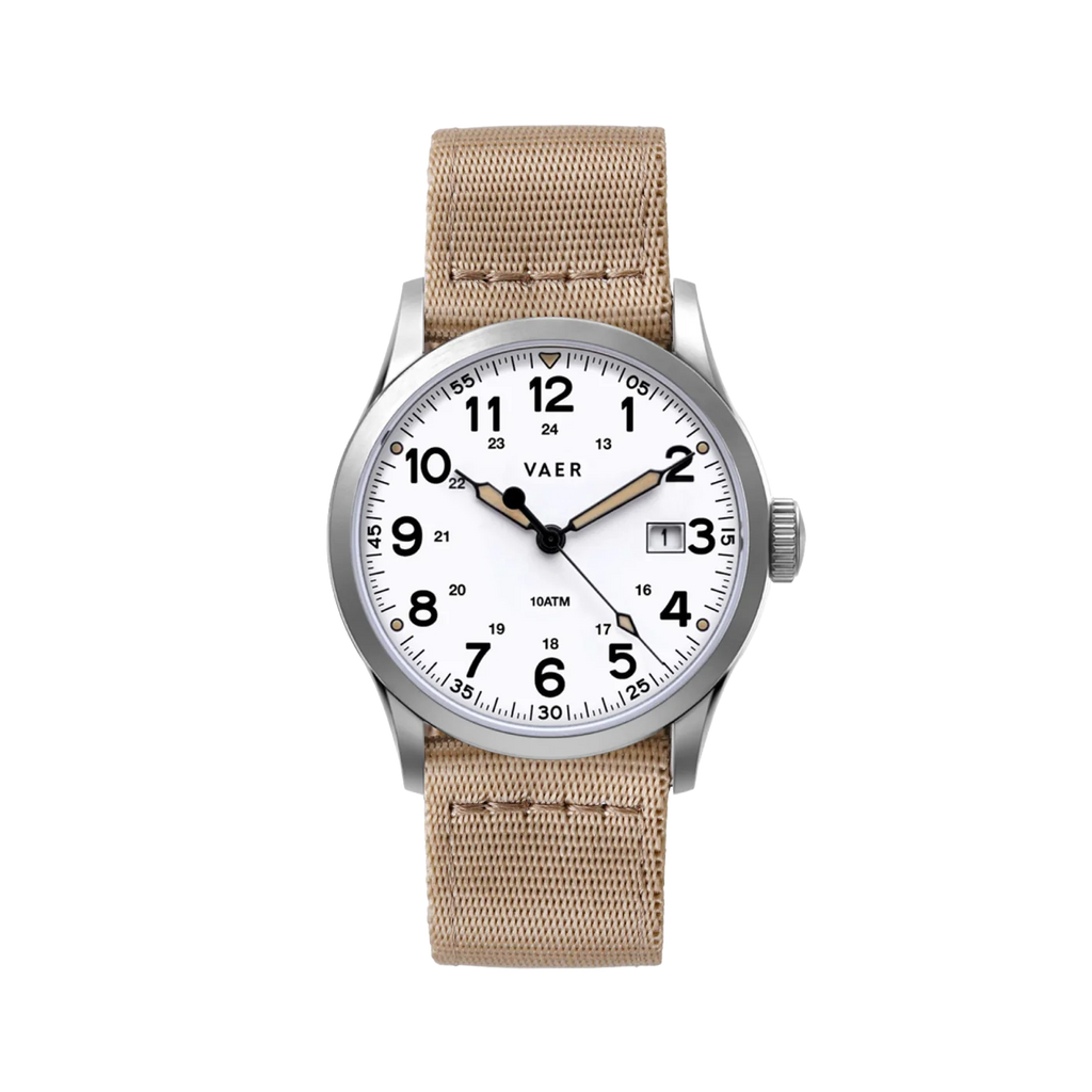 S3 Calendar Field White - 36mm Quartz
