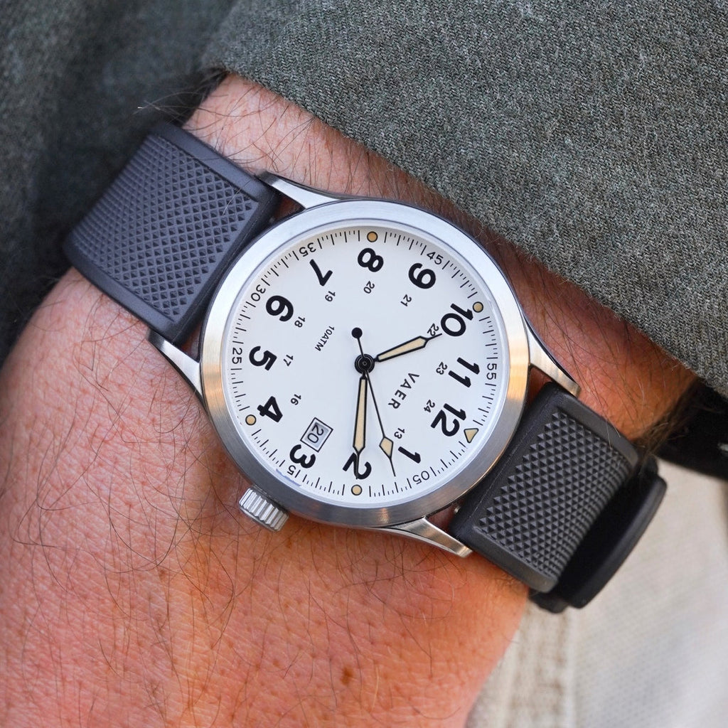 S3 Calendar Field White - 36mm Quartz