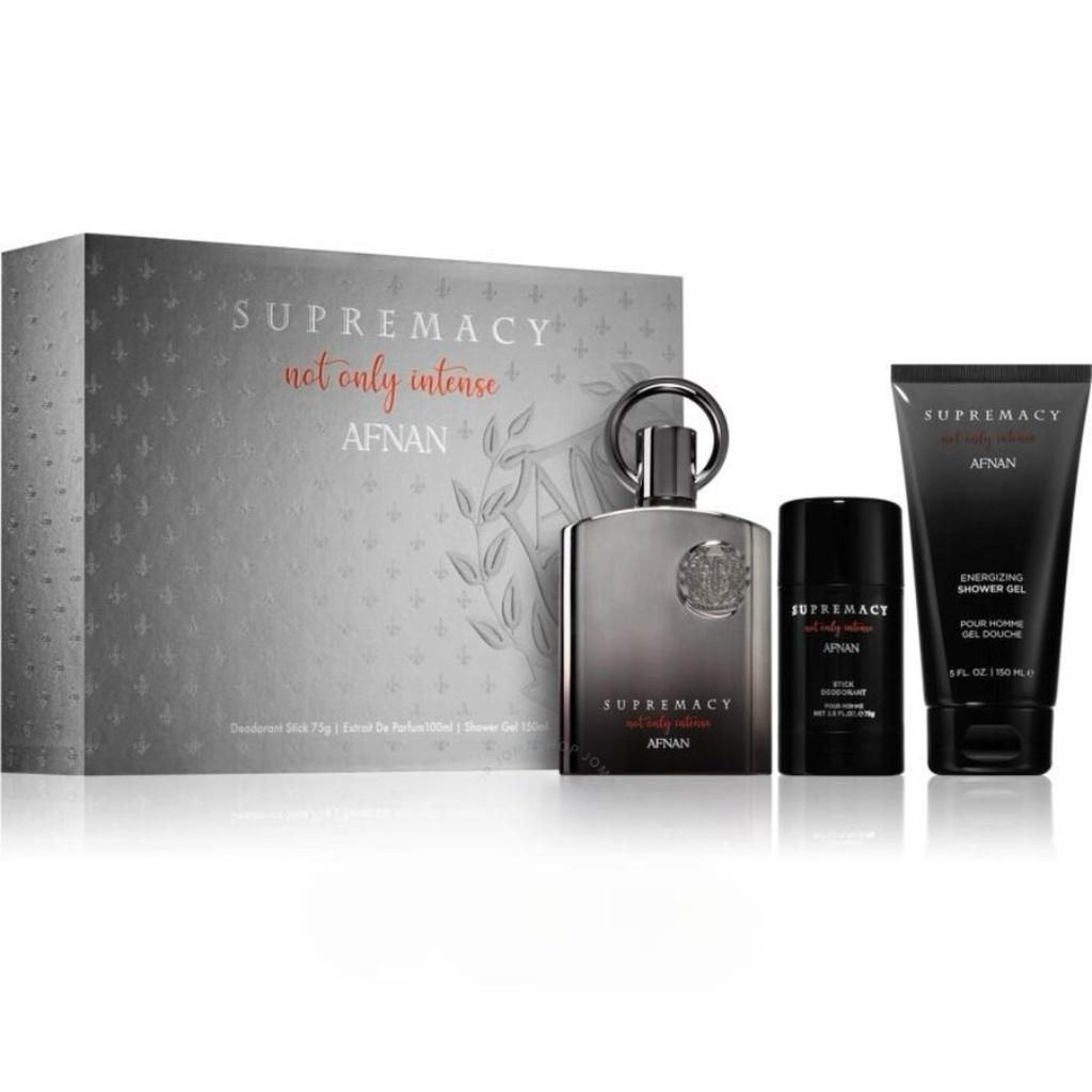 Afnan Supremacy Not Only Intense 3-Piece Set 3.4oz EDP Spray
