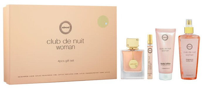 Armaf Club De Nuit 4-Piece Set 3.6oz Women EDP