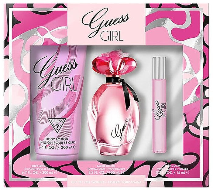 Guess Girl 3-Piece Set 3.4oz Women EDT Spray