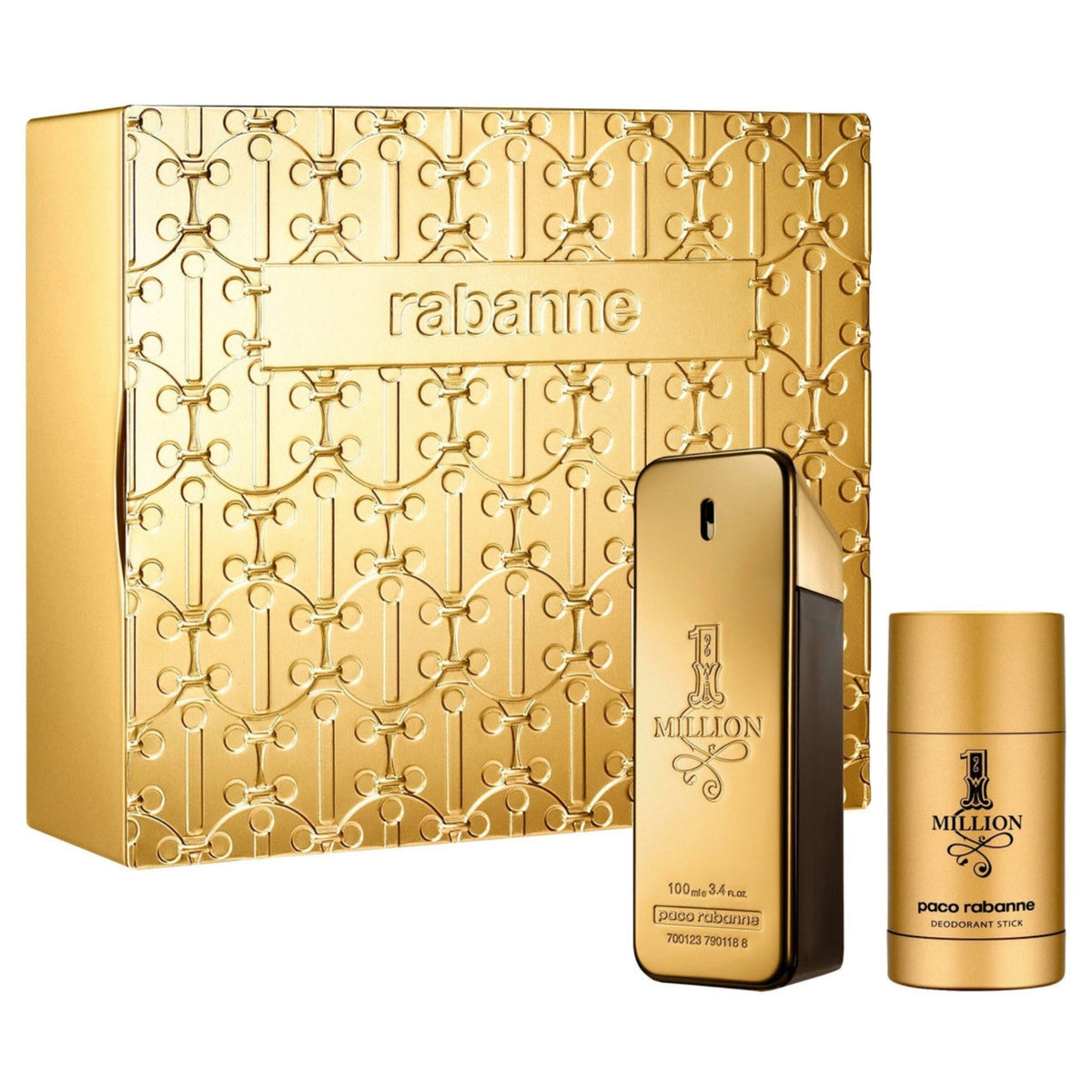 Million Paco Rabane 2-Piece Set 3.4oz Men EDT Spray