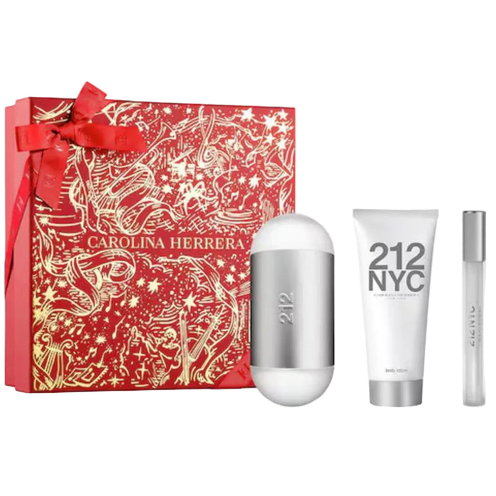 Carolina Herrera 212 3-Piece Set 3.4oz Women EDT Spray